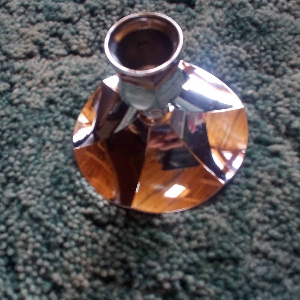 Stainless steel candle holder